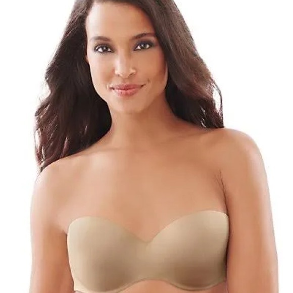 Lilyette By BALI convertible/ Strapless Bra Size 38 DD Nude - Picture 2 of 5